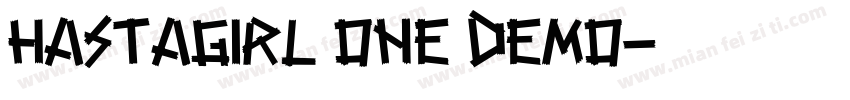 Hastagirl One DEMO字体转换